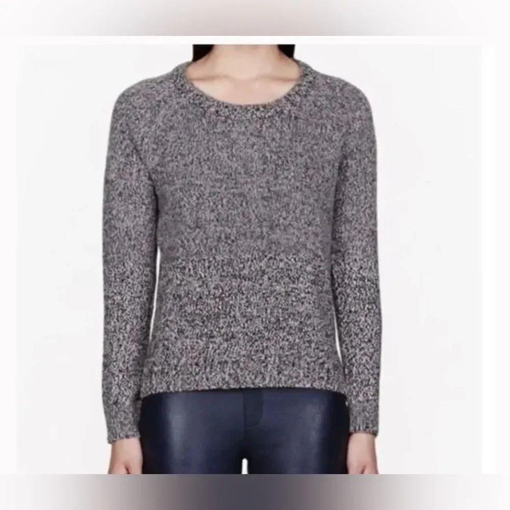 Equipment femme SHANE CREW NECK STYLE U10-S011M COLOR BLACK-IVORY - NWT